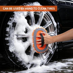 57'' Car Wash Brush with Long Handle Chenille Microfiber,3-in-1 Car Wash Mop Mitt Kit, Car Detailing Brush Cleaning Kit Window Squeegee for Cars RV Truck Boat