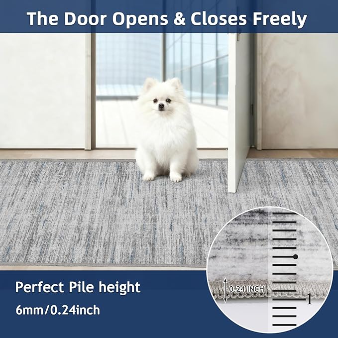 2.5x10 Washable Runner Rugs, 10 ft Runner Rug - Image 5