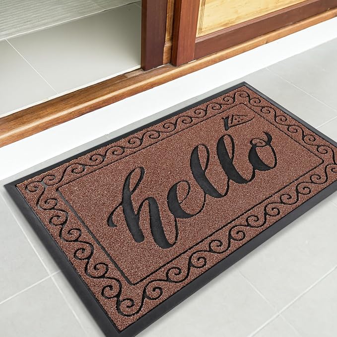 Yimobra Welcome Mats for Front Door 29.5x17, Heavy Duty Waterproof Outdoor Door - Image 7