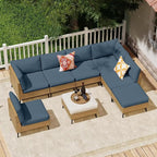 14Pcs Outdoor Cushion Covers, Patio Cushion Covers, Stretch Elastic Slipcovers - Image 6