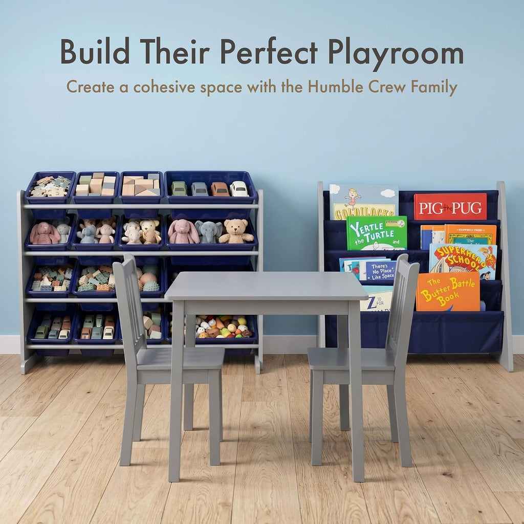 Humble Crew Kids Bookshelf, Montessori Front Facing Toddler Bookcase 4 Tier