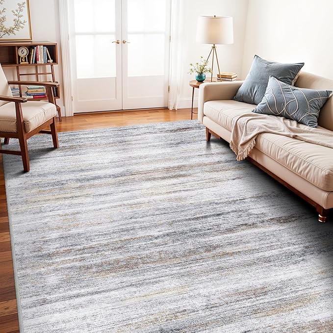 6x9 Area Rug for Living Room: Non-Slip Washable Rugs for Dining Room Bedroom by WIEVEDENS