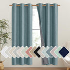 NICETOWN 100% Absolutely Blackout Linen Curtains by NICETOWN
