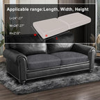 Leather Look Couch Cushion Covers Sofa Seat Slipcovers Sets Couches Furniture - Image 3