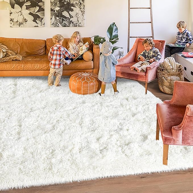 Rugs for Living Room 5x7, Soft Shaggy Modern Shag Area Rug for Bedroom - Image 2
