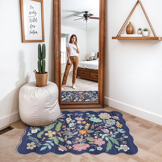 Washable 2x3 Area Rug for Entryway: Easy-Clean Carpet - Image 2