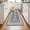 HEBE Washable Kitchen Rugs Runner 2'x 5', Non Slip Hallway Runner Rug, Low Pile by HEBE