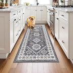 HEBE Washable Kitchen Rugs Runner 2'x 5', Non Slip Hallway Runner Rug, Low Pile by HEBE