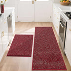 BEQHAUSE Kitchen Rugs and Mats 2PCS, Non-Slip Kitchen Mats by BEQHAUSE