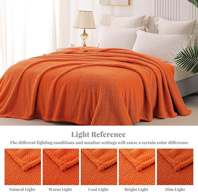 Whale Flotilla King Size Fuzzy Fleece Blanket, Fluffy Warm Soft Jacquard Bed - Image 9