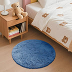 OLANLY Blue Round Rugs for Bedroom - Image 3
