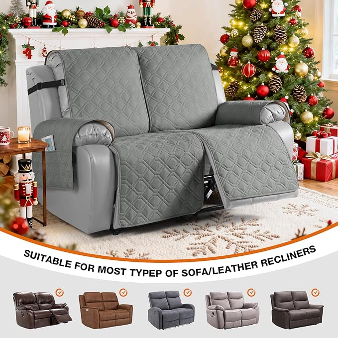 VANSOFY Waterproof Recliner Couch Covers, Sofa Covers 1-Piece Washable - Image 4
