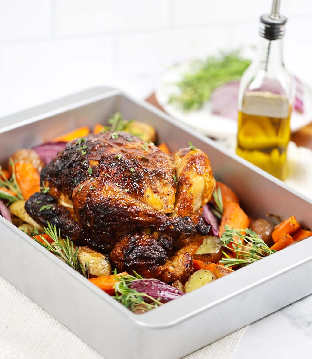 USA Pan Nonstick Roasting and Deep Lasagna Pan, 16 x 10.3-Inch