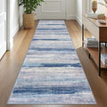 KOZYFLY Modern Abstract Washable Rug Runner 2.6x10 Hallway Rug Runner Non-Slip by KOZYFLY