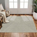 Latte&Fog 2x3 Entryway Rug, Small Modern Abstract Door Mat, Washable Kitchen Rug by LatteFog