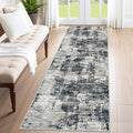 XLUEZ 2x8 Runner Rug for Hallway, Washable Modern Abstract Runner Rugs Neutral by XLUEZ