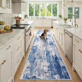 Washable Area Rugs 2'6''x10 Non-Slip Modern Abstract Soft by RELEANY