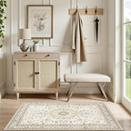 2x3 Area Rugs Living Room Rug: Washable Vintage Boho Rug No Slip Stain - Image 5