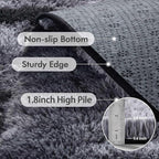 5x7 Ft Large Shag Rugs for Bedroom Living Room for Men Boys, Tie Dyed Ultra - Image 5
