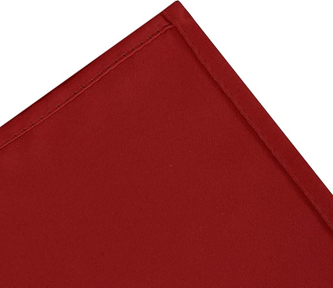 LEMOMO Red Blackout Curtains 42 x 54 Inch Length Set of 2 Panels Grommet - Image 8