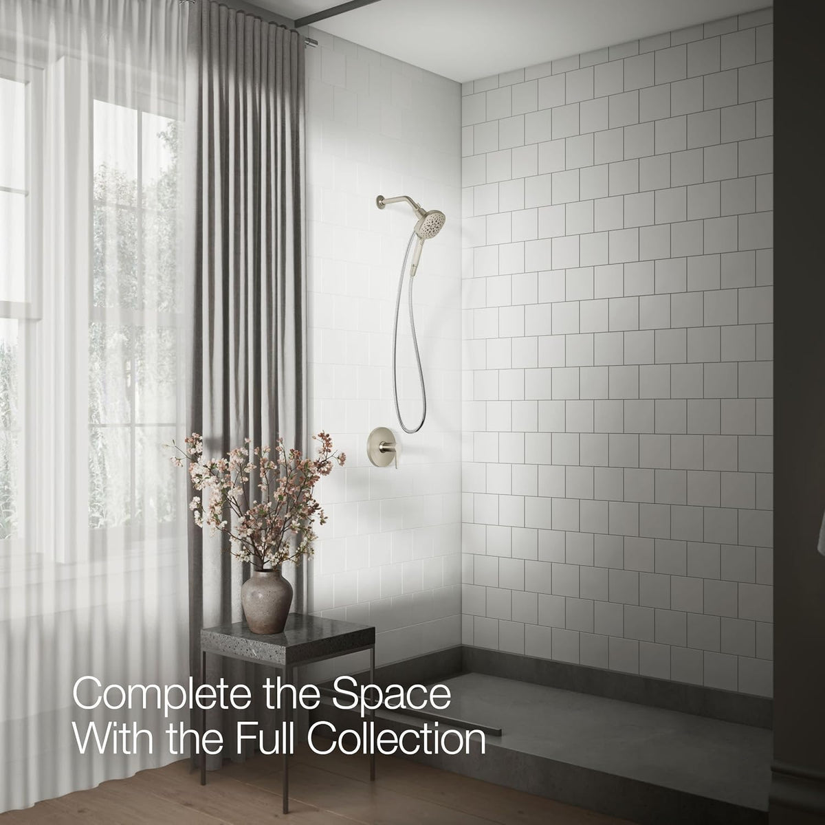 Kohler R34308-G-BN Tellin™ Five-function handshower, 1.75 gpm, Vibrant Brushed Nickel