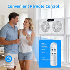 BEYOND BREEZE 9" Window Fan Reversible Airflow with Timer and Bug Screen