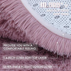 OLANLY Blush Round Rugs for Bedroom - Image 7