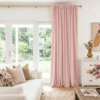 100% Blackout Shield Linen Blackout Curtains - Image 5