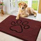 Smiry Dog Door Mat for Muddy Paws, Absorbent Dirt Trapper Non Slip Quick Dry by Smiry