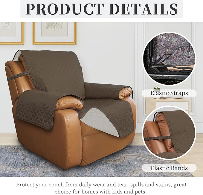 ISSUNTEX Double Protection 100% Waterproof Recliner Covers - Image 5