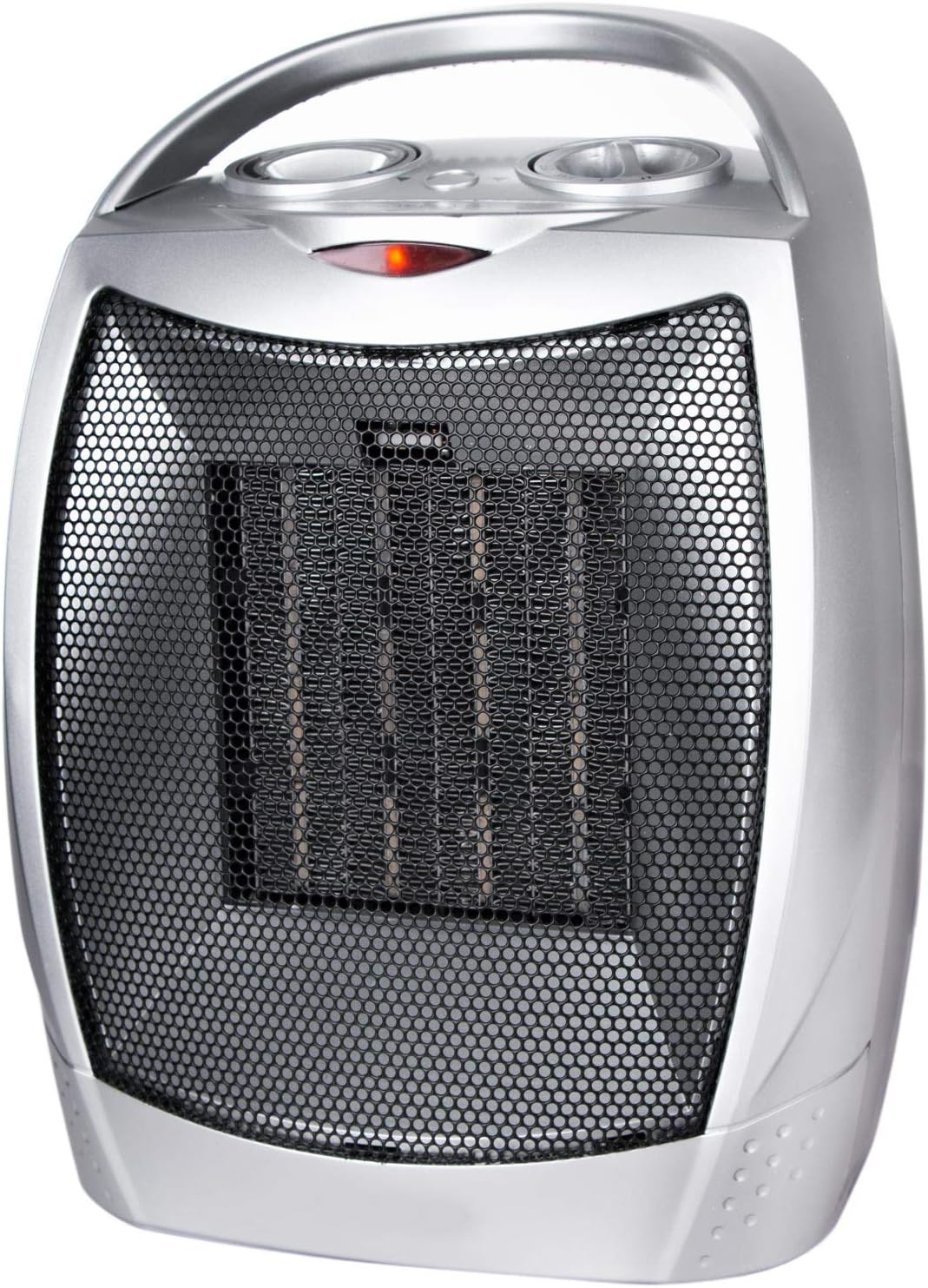 Portable Electric Space Heater 450W, Ceramic Room Heater with Tip-over and Overheat Protection, Fast Heating for Indoor Office Home, ETL Certified