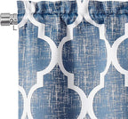 Beauoop Kitchen Cafe Valance Moroccan Tiles Print - Image 3