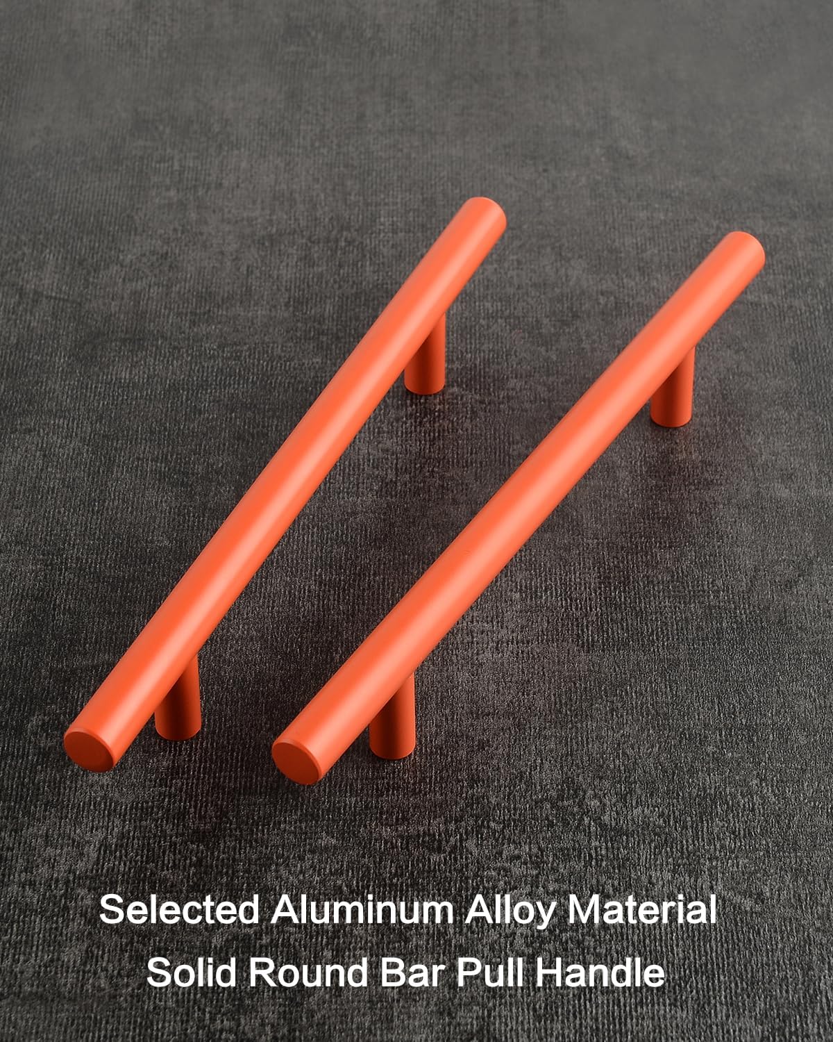 5 Pack Orange Cabinet Pulls 5 Inch Hole to Hole Cabinet Handles for Kitchen Cabinets Modern Dresser Handle Colorful Kids Furniture Hardware Handle