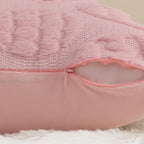 decorUhome Easter Pink Egg Pillow Covers 12x20 Inch Set of 2, Soft Plush Faux - Image 8