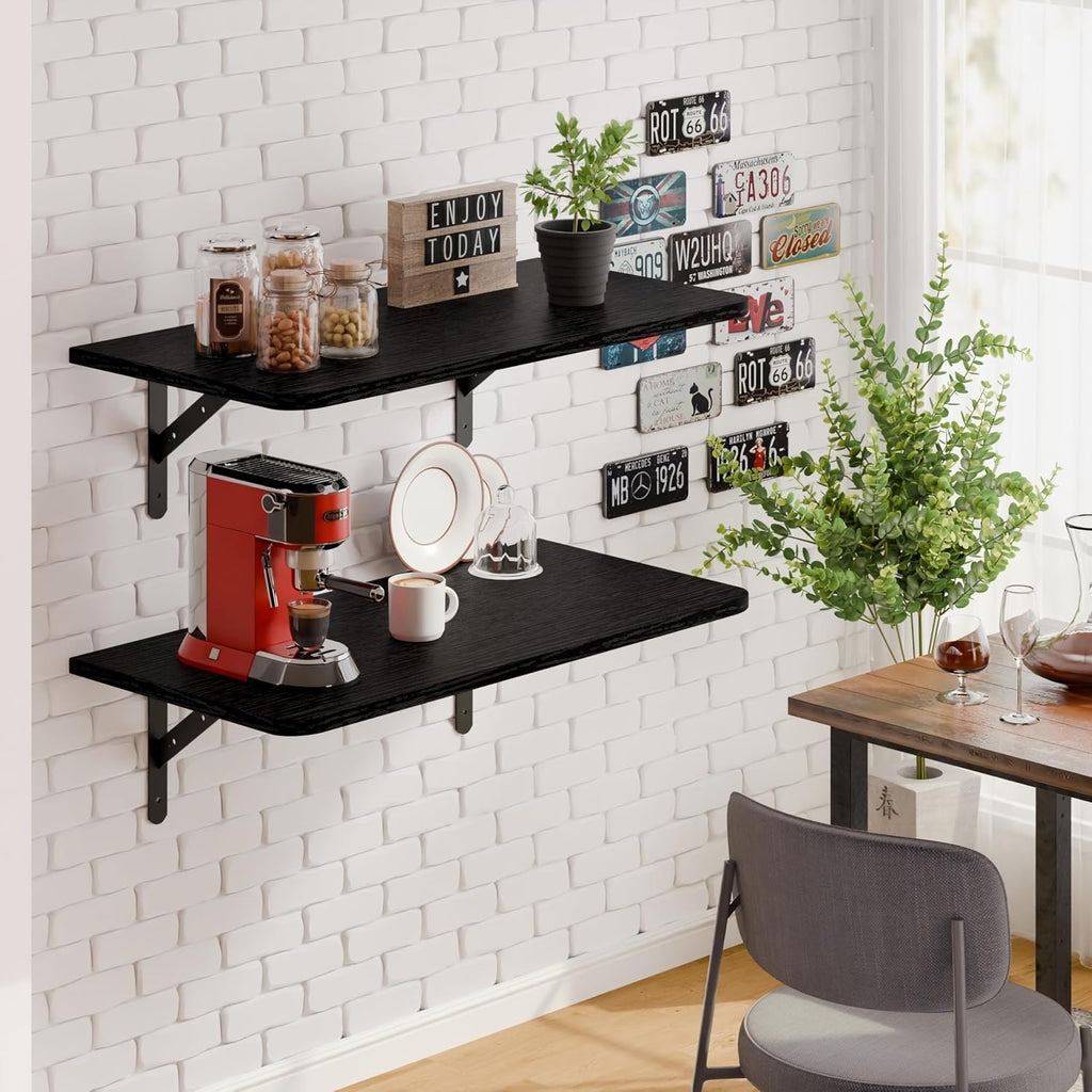Dogsky 2-Pack Large Wall Mounted Shelf 3x2Ft (36x24In) - 600lbs Capacity