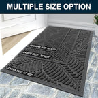 Colorxy Waterproof Doormat, Sturdy Natural Rubber Front Indoor Mat, Non Slip - Image 7