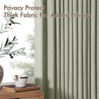MIULEE Pinch Pleated Thick Linen Curtains 84 Inches Long 2 Panels - Image 7