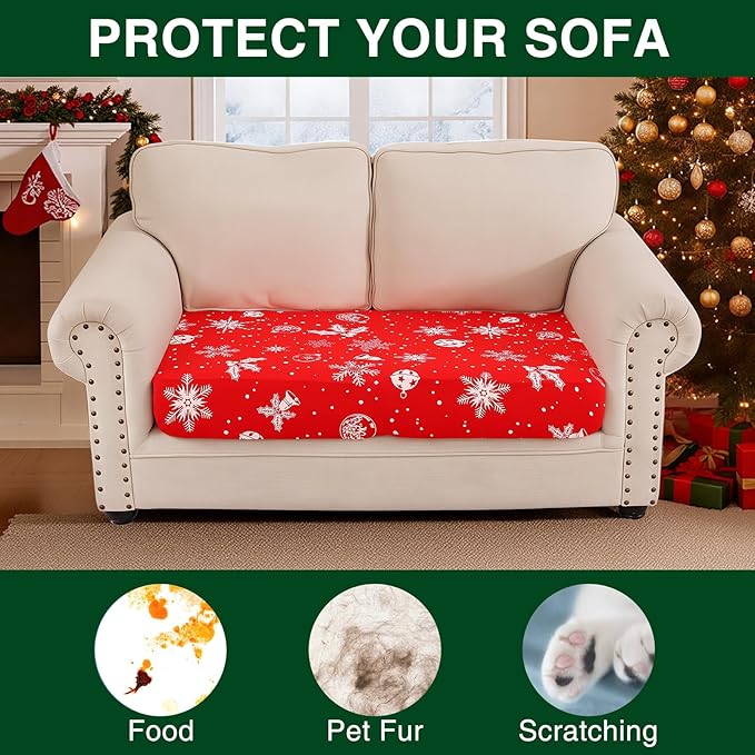 Smiry Printed Couch Cushion Covers, Stretch Soft Couch Covers - Image 8