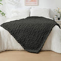 Bigacogo Chunky Knit Throw Blanket by Bigacogo