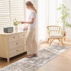 UERMEI 2X8 Washable Runner Rug for Hallway: Soft Neutral Modern Abstract Area - Image 8