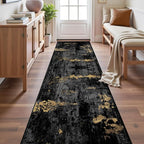 Washable Area Rugs 2'x10' Non-Slip Modern Abstract Soft by RELEANY