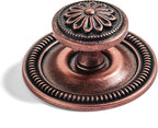 khtumeware 2 Pack 2.5 Inch Oil Rubbed Bronze Cabinet knobs with Backplate,Vintage Backplate for Cabinet knobs and Drawer knobs, Bi-Fold Door Knobs