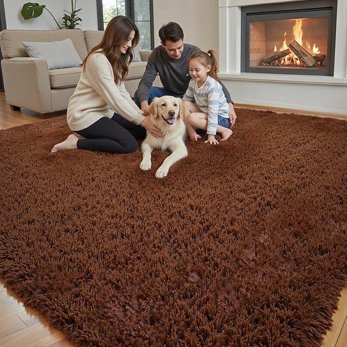 8x10 Area Rugs for Living Room Bedroom, Large Area Rug Shaggy Carpet Soft Plush - Image 4