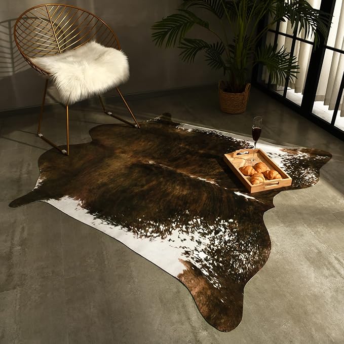 AROGAN Faux Cow Print Rug Large - Image 6