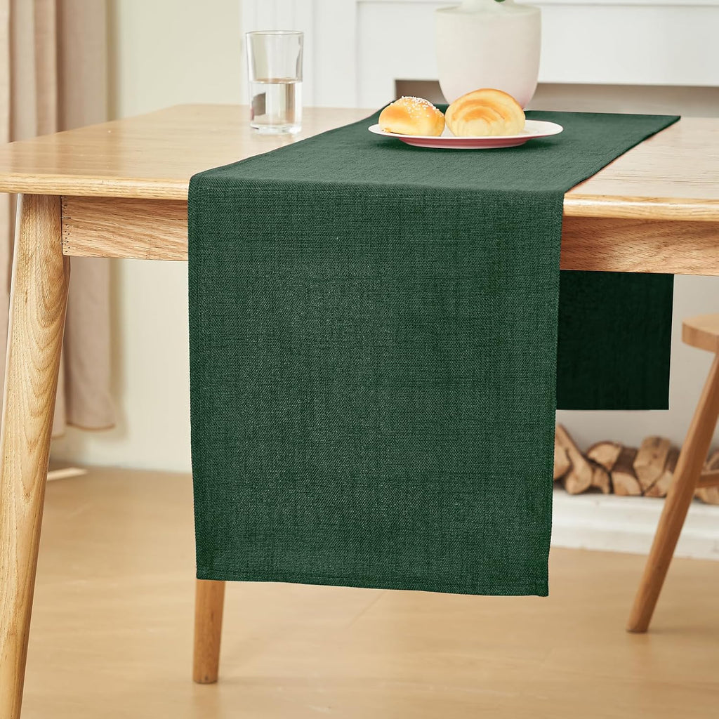 Table Runner 14x71 Inch Dark Green