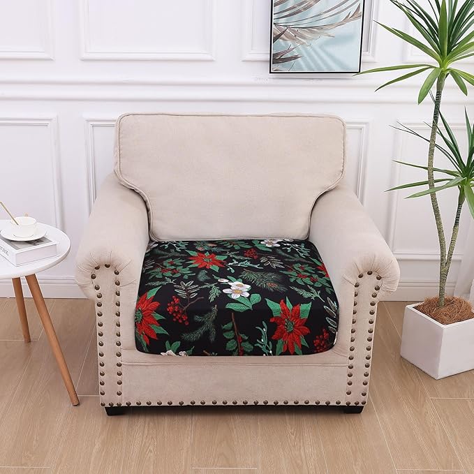 hyha Printed Couch Cushion Covers, Floral Sofa Covers Washable - Image 5