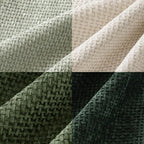 MIULEE Pack of 4 Couch Throw Pillow Covers 16x16 Inch Neutral Green Soft - Image 2
