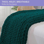 Bigacogo Chunky Knit Throw Blanket - Image 4