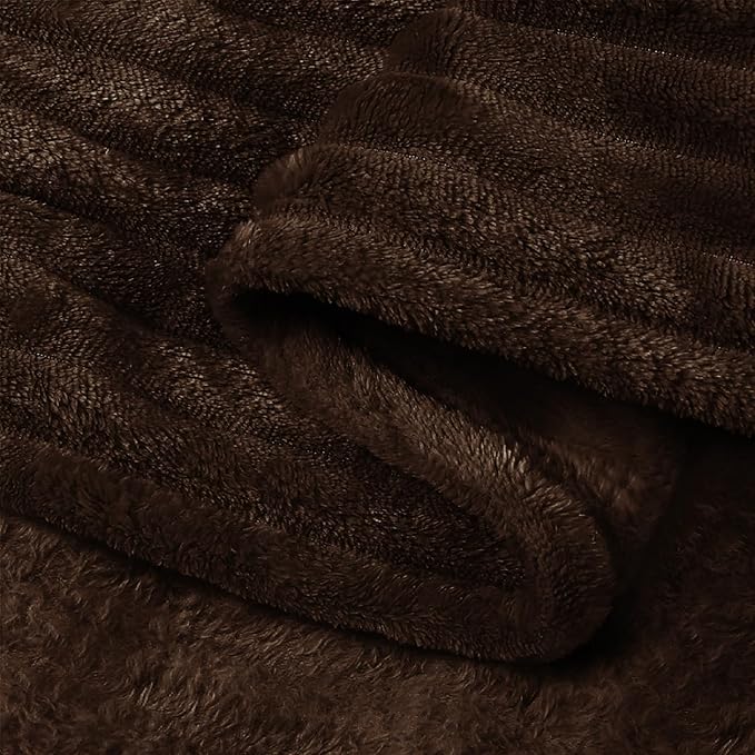 BEDELITE Fleece Throw Blanket for Couch – 3D Ribbed Jacquard Soft and Warm - Image 9