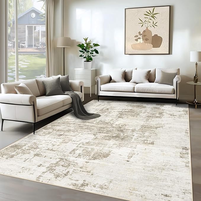 XLUEZ 6x9 Area Rugs for Living Room, Washable Modern Abstract Large Area Rug by XLUEZ